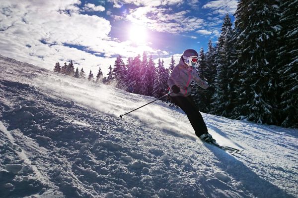 Sjezdové lyžování (zdroj:Pixabay - Rolfvandewal