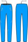 Běžecké kalhoty KV+ Pants Premium 9V146.2 modré 2019/20