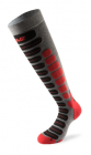 Ponožky Lenz skiing 2.0 šedo/červené