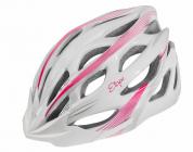 Cyklistická helma Etape Vesper cyklistická helma bílá-růžová, vel. 55-58