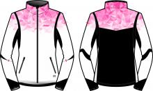 Běžecká bunda dámská KV+ Tornado Pink/White 2022/23