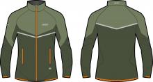 Běžecká bunda KV+ Premium unisex zelená 2022/23