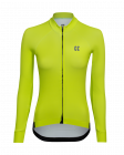 Cyklistický dres dlouhý rukáv dámský Kalas PASSION Z3 TEMPS 2034-363 limetkový 2023