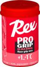 stoupací vosk na běžecké lyže Rex PROGRIP Fluor ČERVENÝ +1°C až -1°C 45g