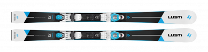 Dámské sjezdové lyže Lusti LP72 + vázání VIST VSP 310 + deska Speedspacer 2019/20