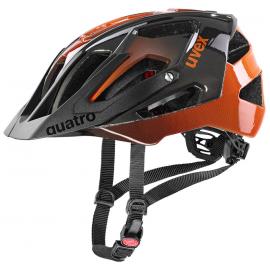 Cyklistická helma Uvex Quatro titan/orange 2021
