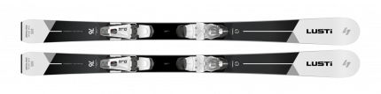  Dámské sjezdové lyže Lusti LP76 grey + vázání Vist VSP 310 a deska Speedspacer 2021/22 
