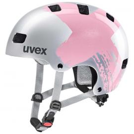 Dětská cyklistická helma Uvex Kid 3, silver-rosé 2022