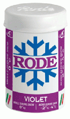 stoupací vosk na běžecké lyže Rode P40 Violet 0°C 45g