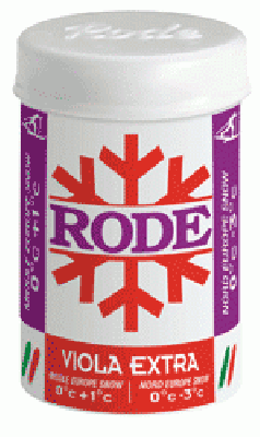 stoupací vosk na běžecké lyže Rode P42 Viola Extra 0 až +1°C 45g