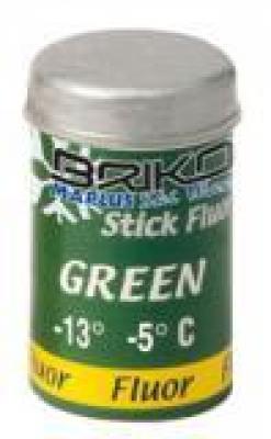 stoupací vosk na běžecké lyže Briko Maplus Stick Fluor SF10 Green -13° až -5°C 45g