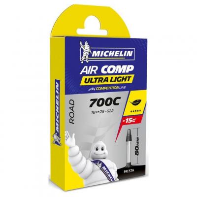 Duše Michelin Air Comp ultra light 700C (622-18-25mm) Presta 80mm