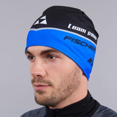 Běžecká čepice Fischer Beanie nation černo-modrá 2021/22