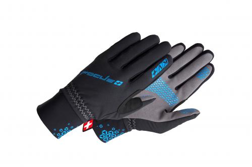 Běžecké rukavice KV+ Focus 21G07-2 černo/modré 2022/23