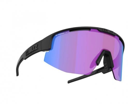  Brýle Bliz Matrix small nano optics Nordic light begonia matt black blue multi lens cat.2