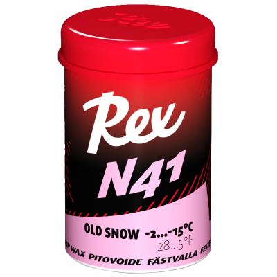 Stoupací vosk na běžecké lyže Rex N41 růžový -2 až -15°C 45g   