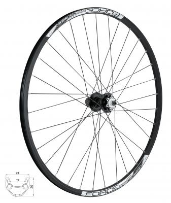 Zapletené kolo zadní FORCE BASIC DISC 622x19 F80451-6d 32 děr