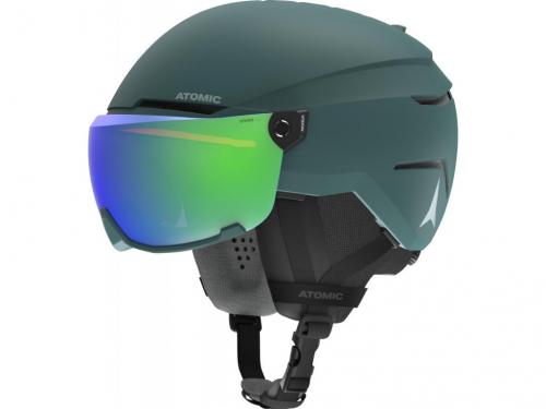 Lyžařská helma Atomic Savor Visor Stereo zelená 2023/24