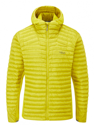 Běžecká bunda Rab Cirrus Flex 2.0 Hoody - žluto-zelená