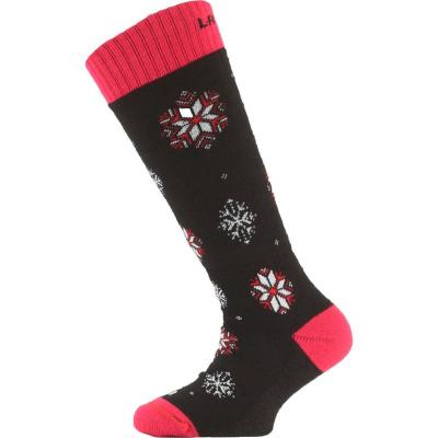 Dětské lyžařské ponožky Lasting SJA 903 černé
