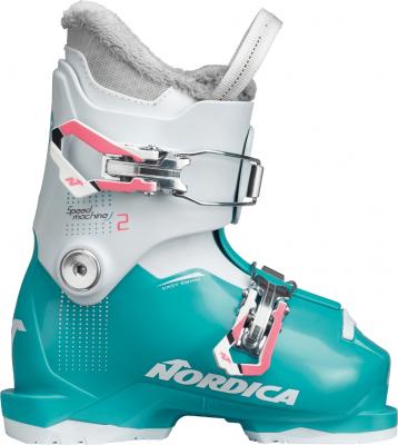 Dětské sjezdové boty dívčí Nordica Speedmachine J 2 Girl blue/whit/pink 2023/24