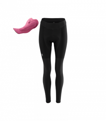 Cyklistické kalhoty dámské Kalas PURE Z | Zateplené kalhoty + sedlo | černé 