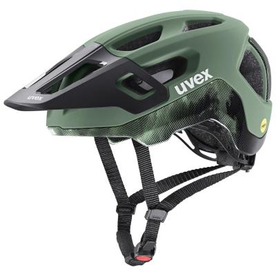 Cyklistická helma Uvex React MIPS moss green/black matt