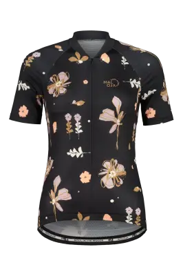 Cyklistický dres dámský Maloja TennoM. 1/2 deep black