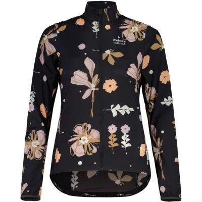 Cyklistická bunda dámská Maloja SeisM. Printed Jacket deep black flora