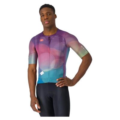 Cyklistický dres Castelli R-A/D multicolor purple 2024