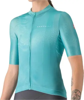 Cyklistický dres dámský Castelli Fantasia pool blue