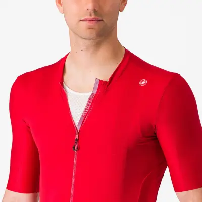 Cyklistický dres Castelli Espresso Jersey rich red