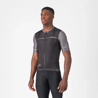 Cyklistický dres Castelli Unltd Endurance 2 black/gray