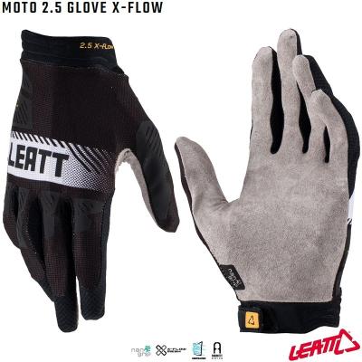 Rukavice Leatt Moto 2.5 X-Flow Glove Black 