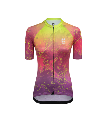 Dámský cyklistický dres Kalas MOTION Z6 | Dres | Neon Lava Blend