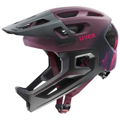 Integrální MTB helma Uvex REACT JR FULLFACE CRANBERRY MATT