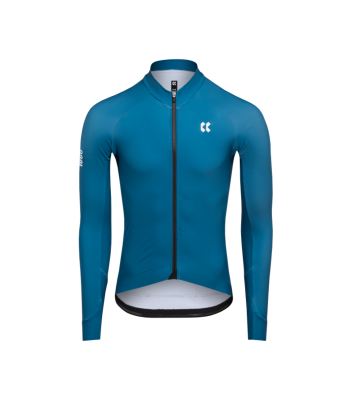 Cyklistický dres Kalas PASSION Z6 | Dres dlouhý rukáv TEMPS | Petrol Blue 