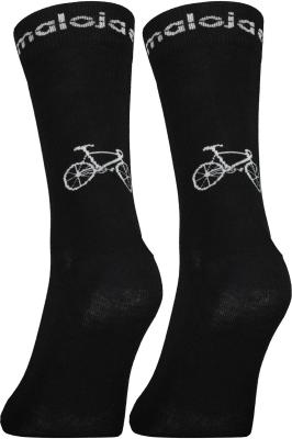 Cyklistické ponožky Maloja StalkM. deep black