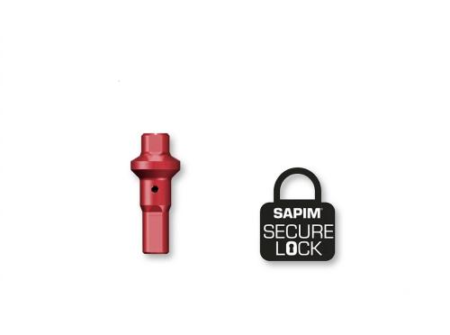 Sapim nipl Alu Polyax 16 double square červený secure lock