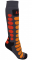Dětské lyžařské ponožky Lenz Ski kids 1.0 šedo/oranžové