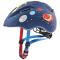 Dětská cyklistická helma Uvex Kid 2 CC, Dark blue rocket mat 2021