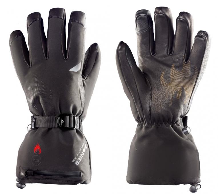 Sjezdové rukavice vyhřívané Zanier heat.stx černé 2019/20