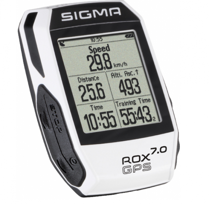 Cyklistický computer Sigma BC ROX GPS 7.0 bílý