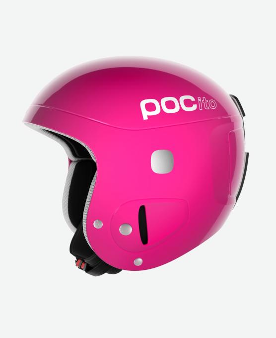 Dětská sjezdová helma POCito Skull Fluorescent Pink 2021