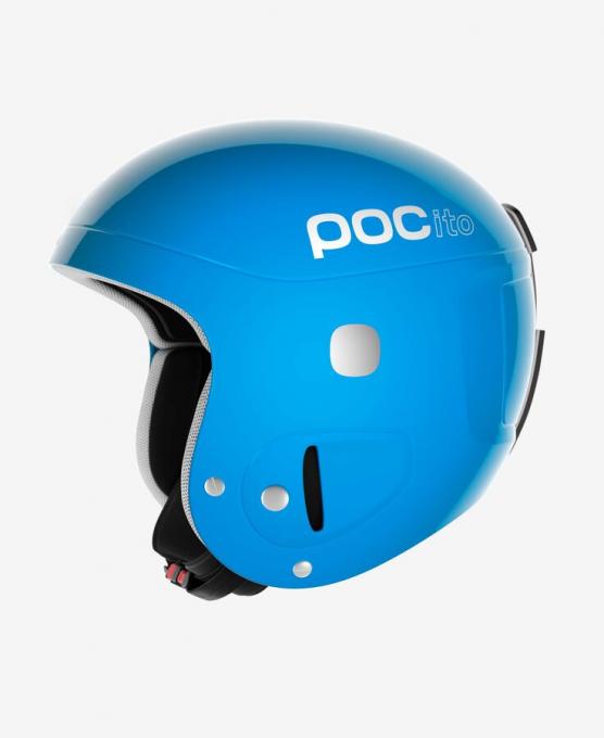 Dětská sjezdová helma POCito Skull Fluorescent Blue 2020/2021