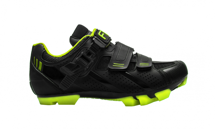 Tretry - boty na MTB kolo FLR F65 Black/neon yellow 2021