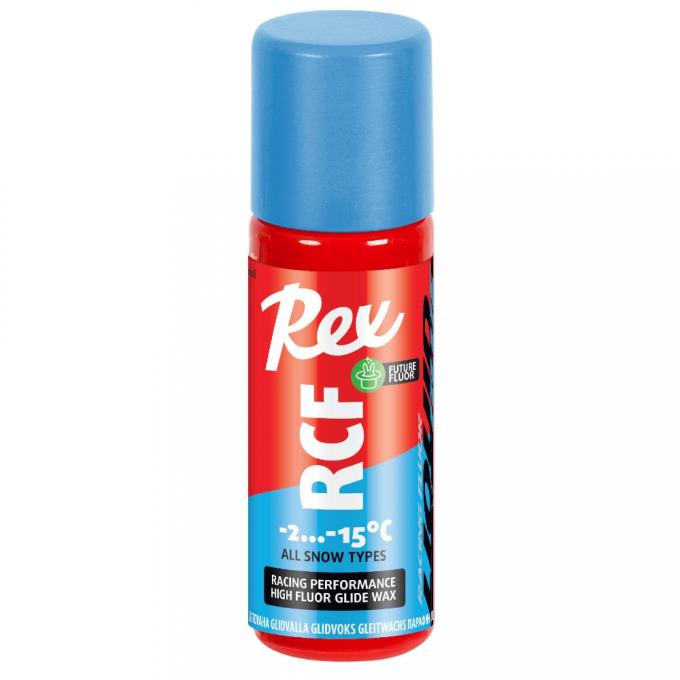 Vosk na lyže parafín Rex RCF liquid blue -2°C až -15°C 60ml