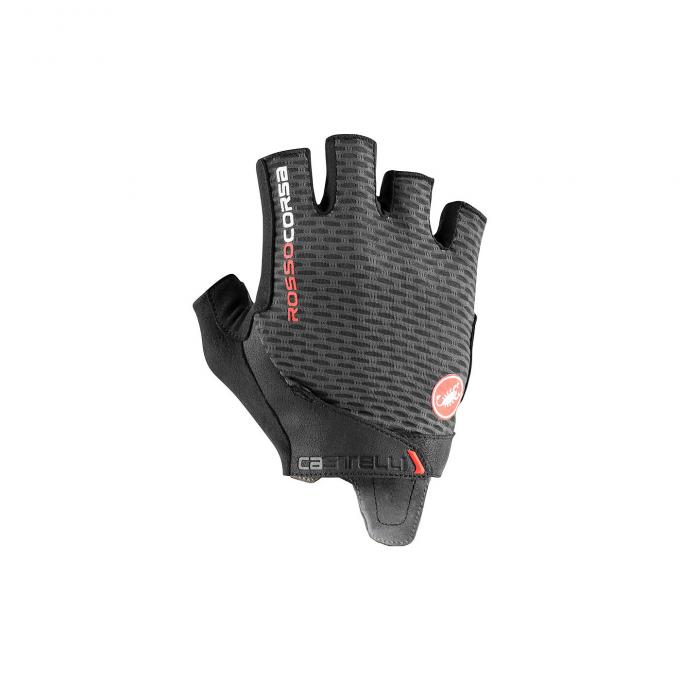 Cyklistické rukavice Castelli ROSSO CORSA PRO V GLOVE dark gray 2021