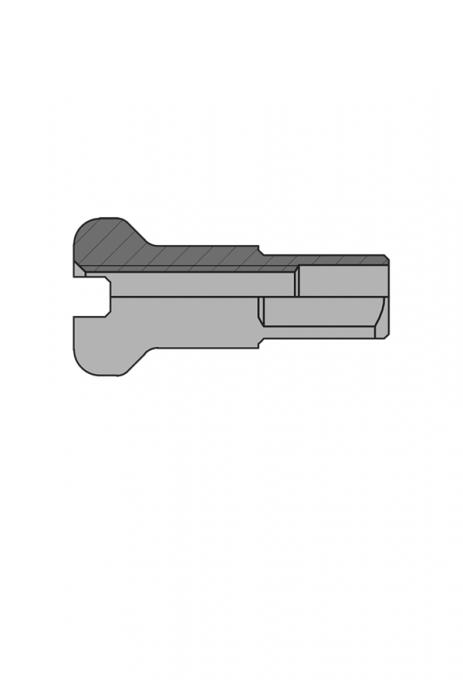 Nipl DT standart mosaz ponikllovaná 2x12mm (stříbrný)