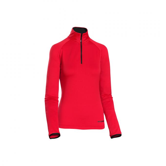 Termoprádlo 2. vrstva Atomic snowcloud fleece zip-neck červená 2021/22